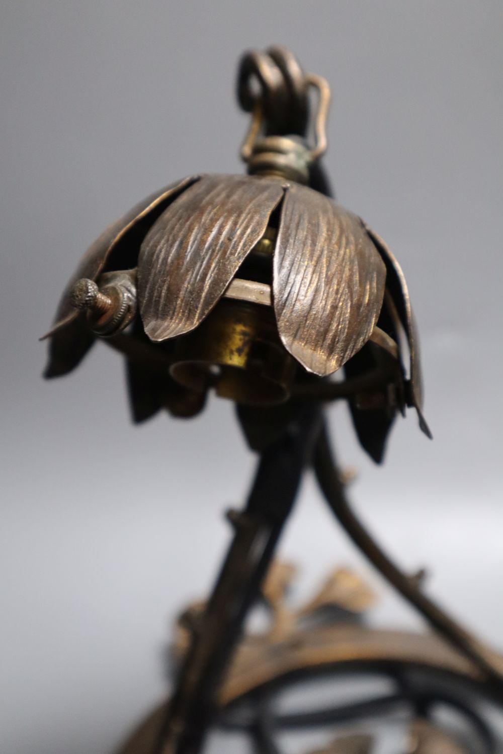 A pair of Muller Freres Luneville wall lights, 29cm